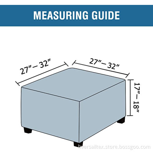 Square Ottoman Covers Footstool Protector Covers